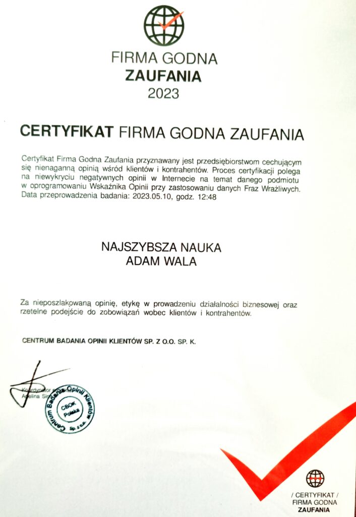 Firma Godna Zaufania